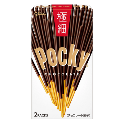Glico Pocky Gokuboso, the Japanese white box, front of pack