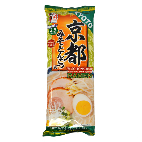 Itsuki Kyoto miso tonkotsu-style ramen, two-serving animal-free noodle packet, front