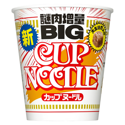 Nissin Cup Noodle Big original soy sauce, 103g Japanese cup, front of pack