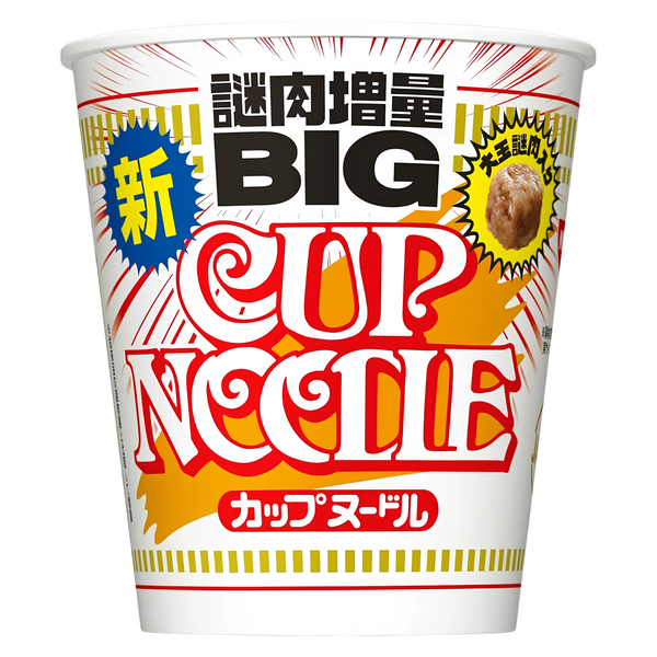 Nissin Cup Noodle Big original soy sauce, 103g Japanese cup, front of pack