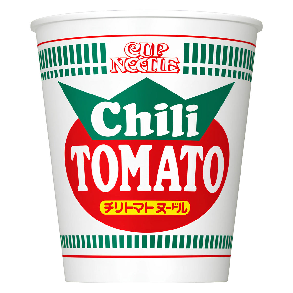 Nissin Cup Noodle Chilli Tomato, 76 g Japanese regular cup, front of pack