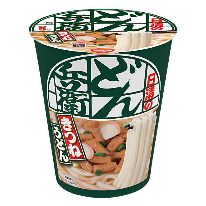 Nissin Donbei Kitsune Udon cup, 82 g, front of pack
