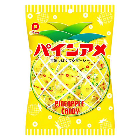 Pine Ame Pineapple Candy, 110g bag, front of pack