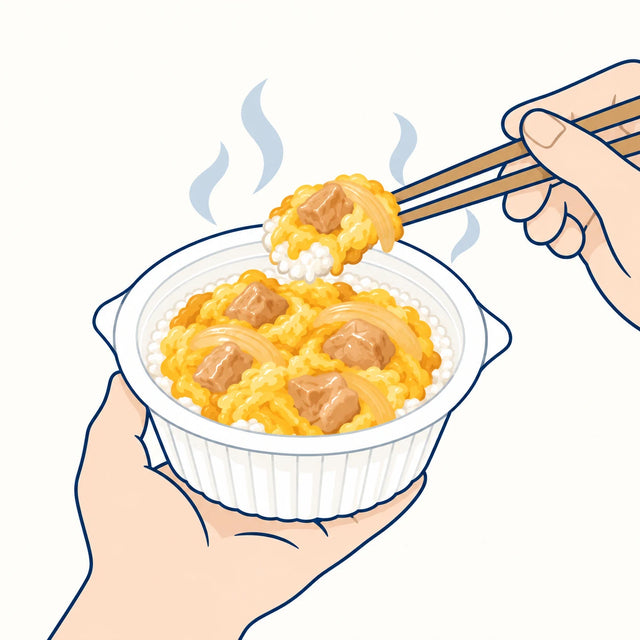 Eat it straight from the bowl. It's the serving dish, so there's nothing to wash up.