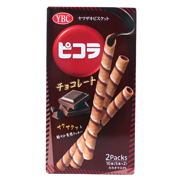 YBC Picola Chocolate box, front of pack